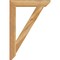 Ekena Millwork Traditional Slat Rough Sawn Bracket, Western Red Cedar, 4"W x 26"D x 38"H BKT04X26X38TRA06RWR - alternate 4